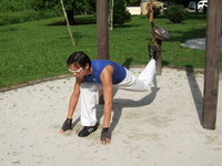 TRX suspended lunge